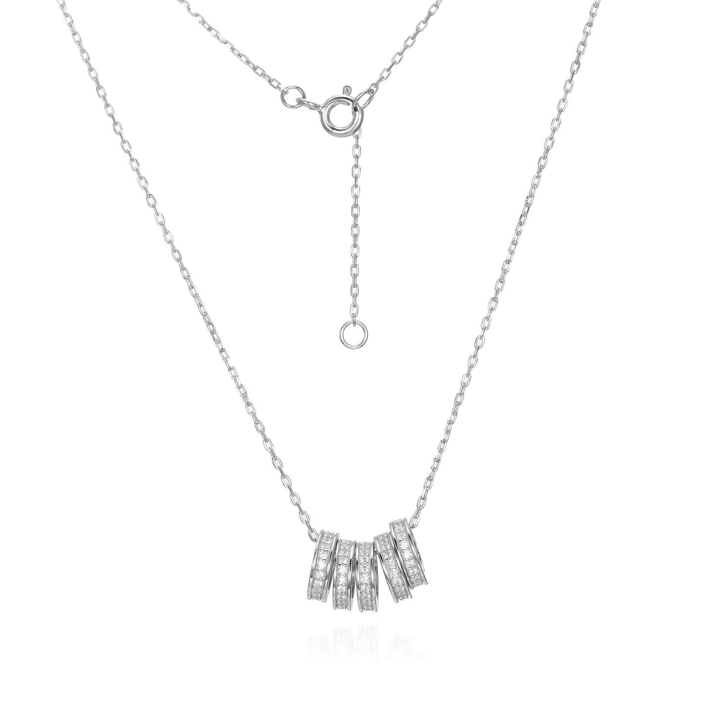 Silver CZ Necklace