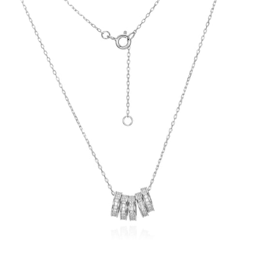 Silver CZ Necklace