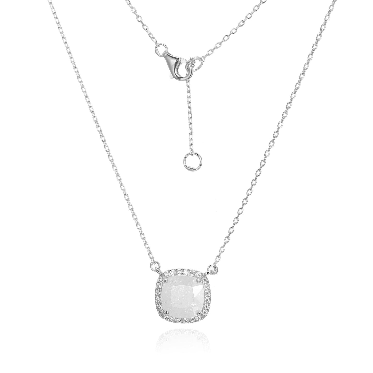 Silver CZ Necklace