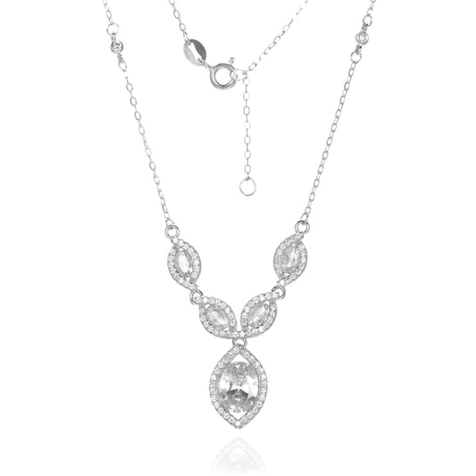 Silver CZ Necklace