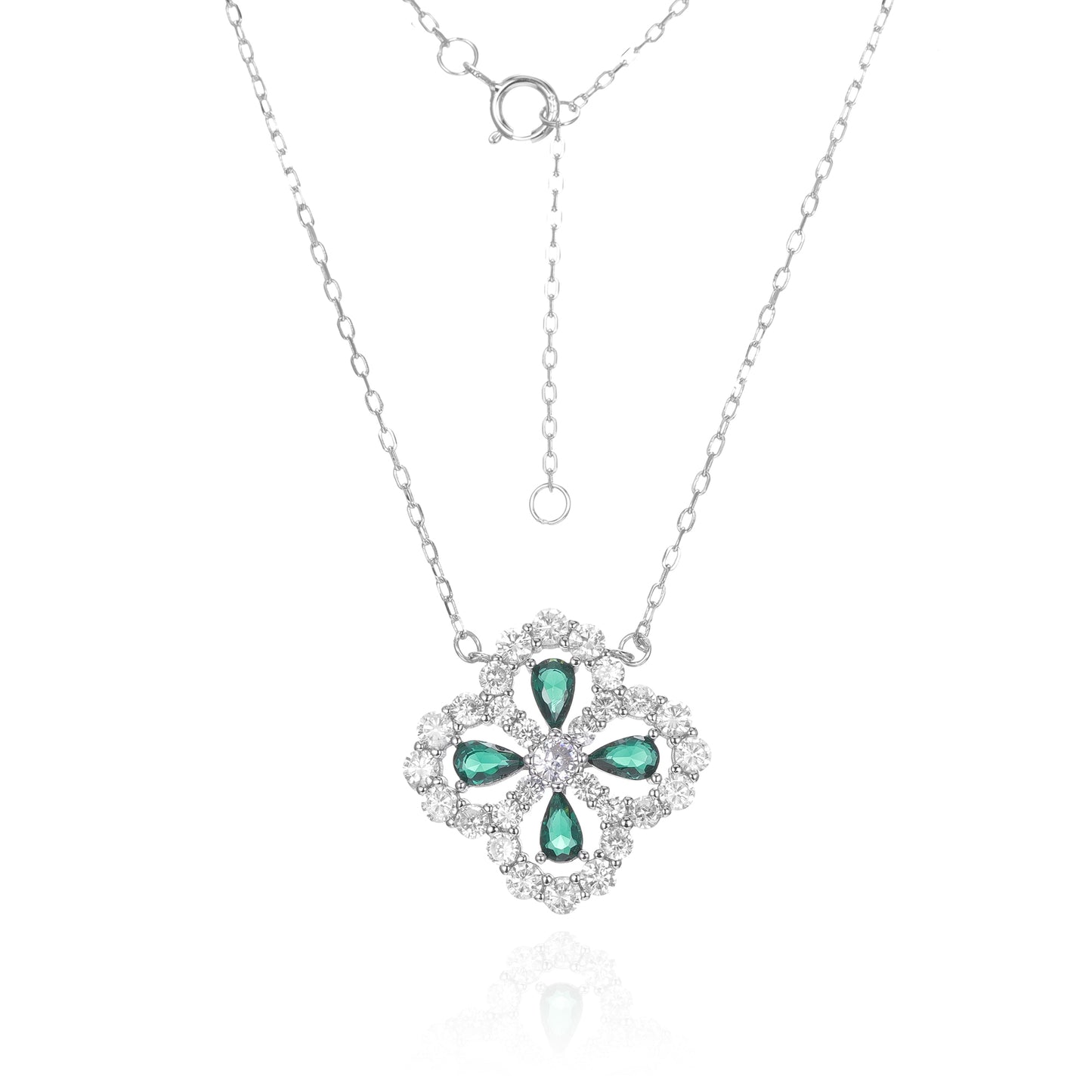 Silver CZ Necklace