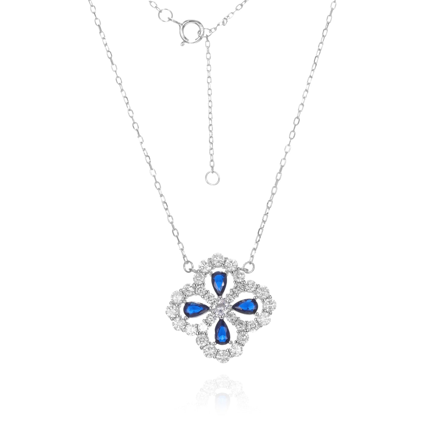 Silver CZ Necklace