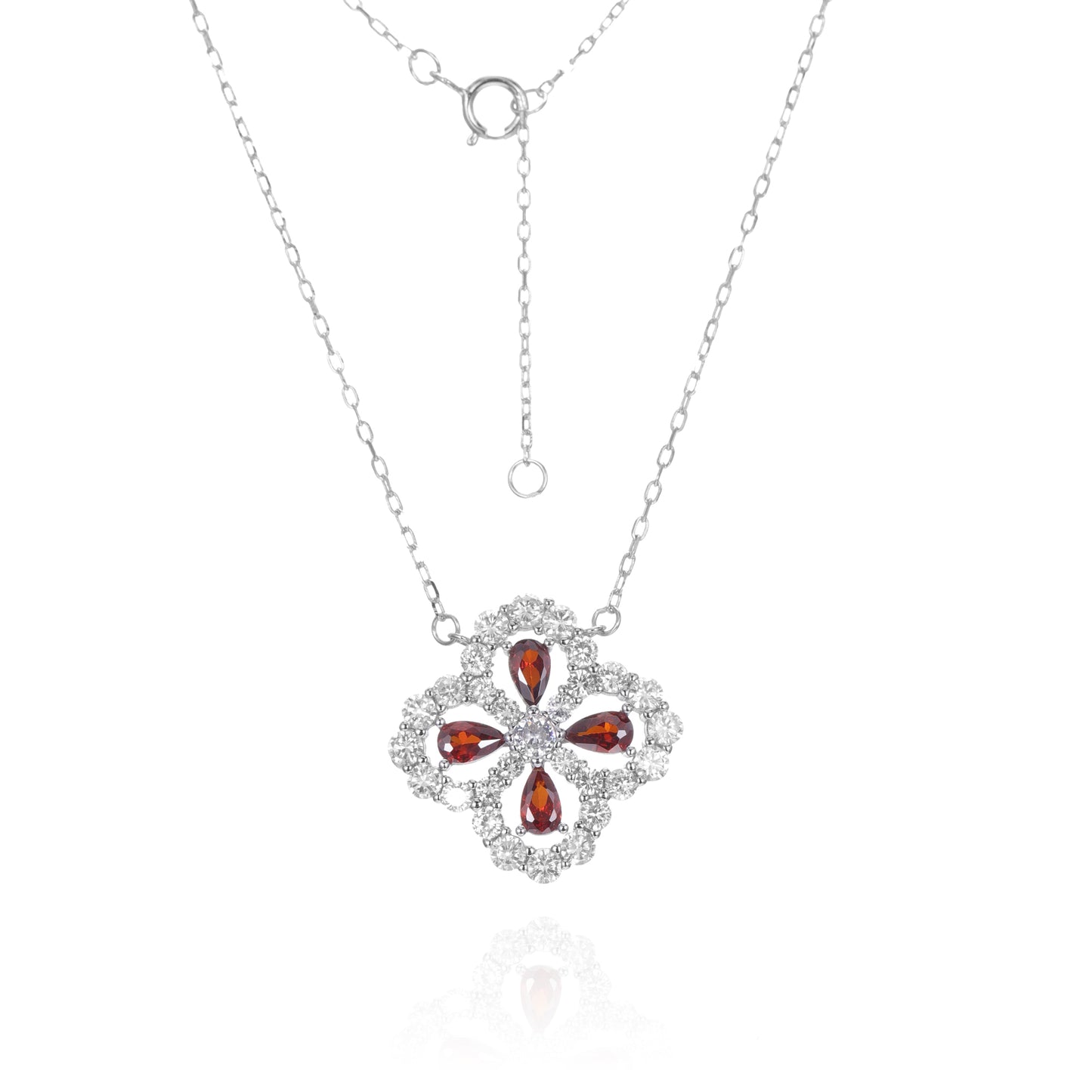 Silver CZ Necklace