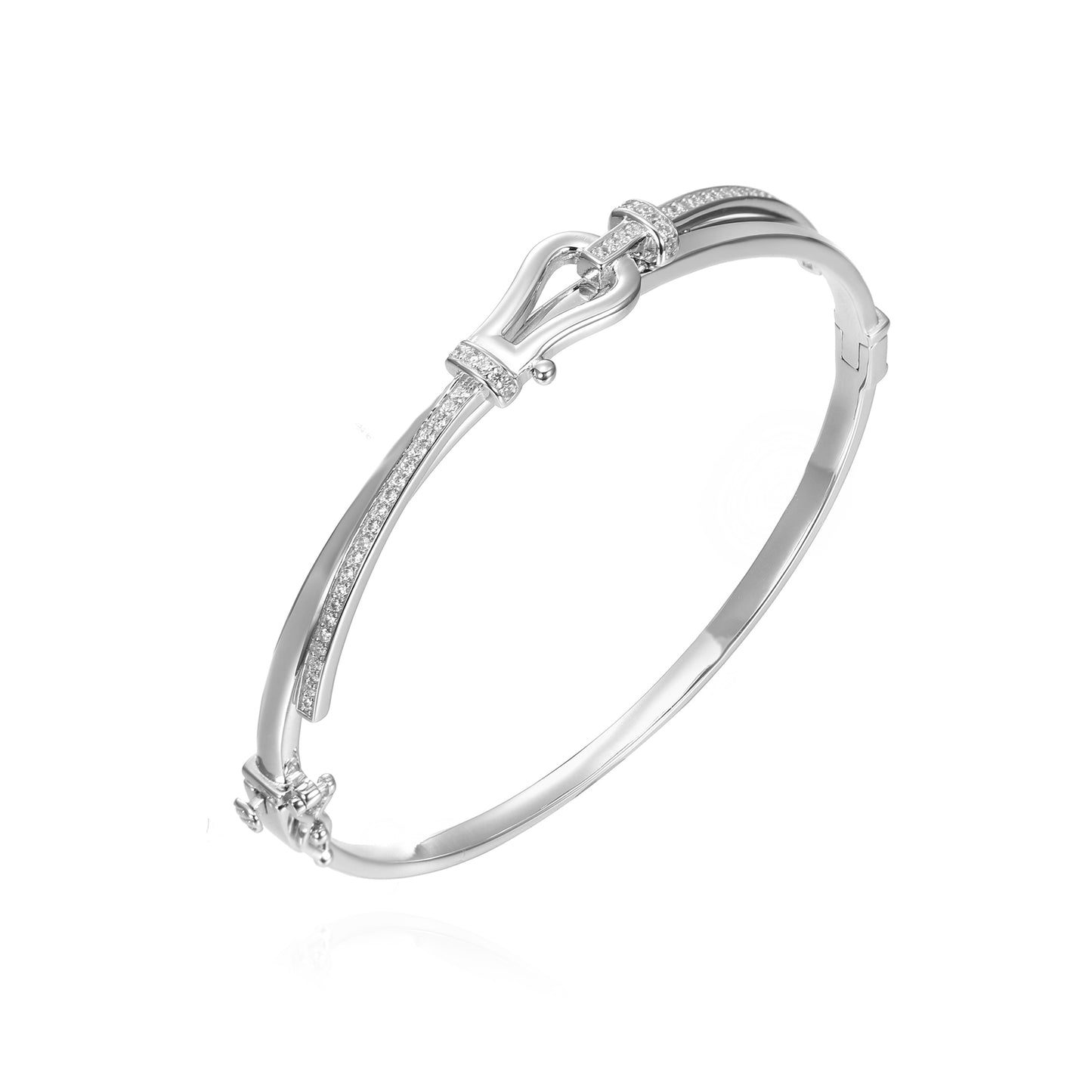 Silver CZ Bangle