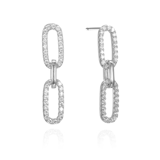 Silver CZ Earrings