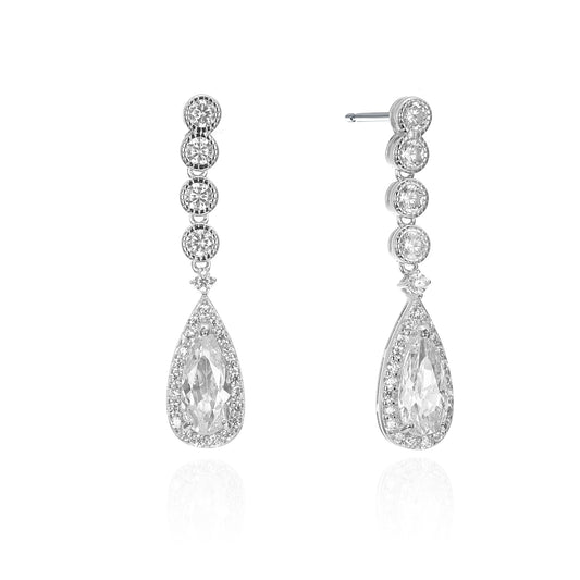 Silver CZ Earring