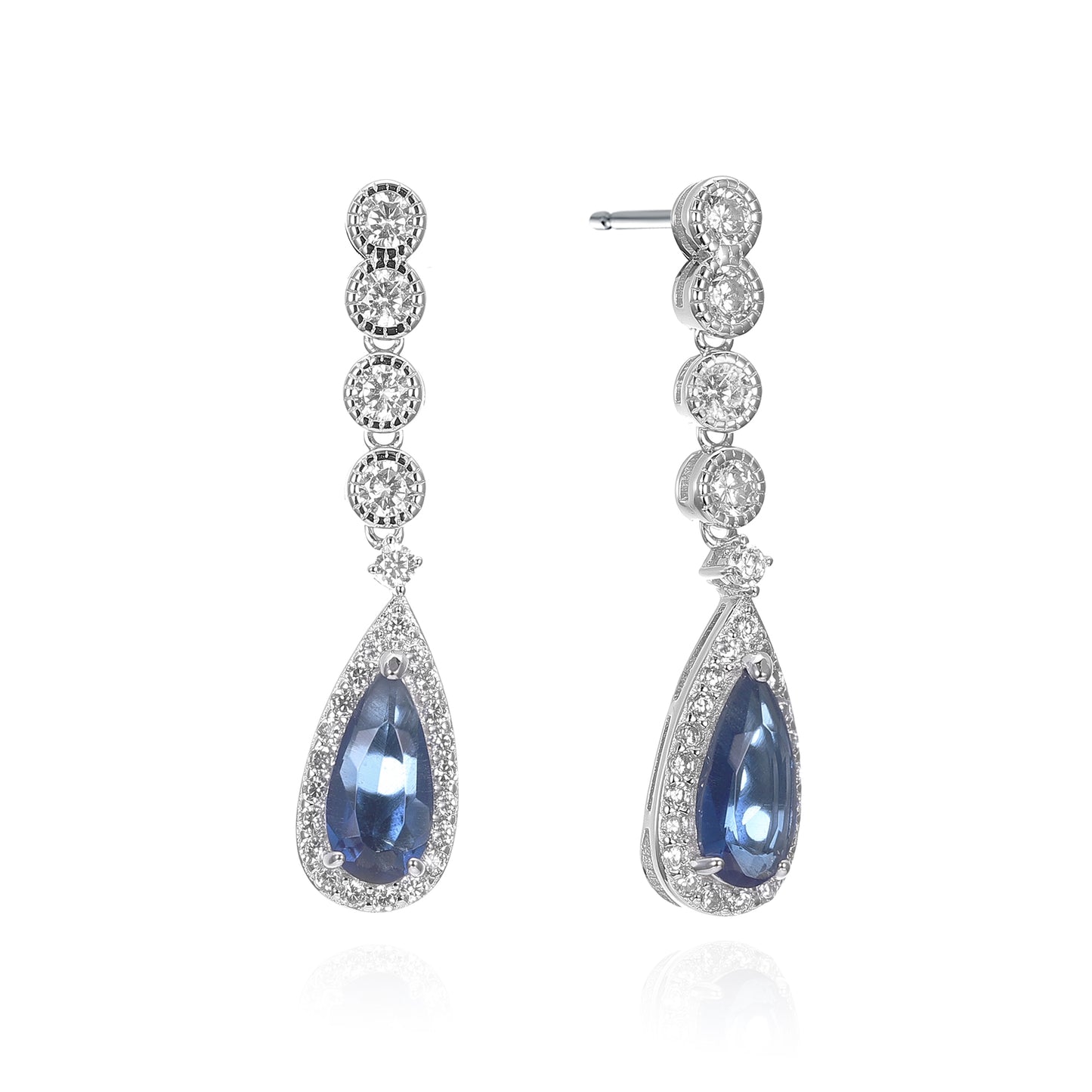 Silver CZ Earring