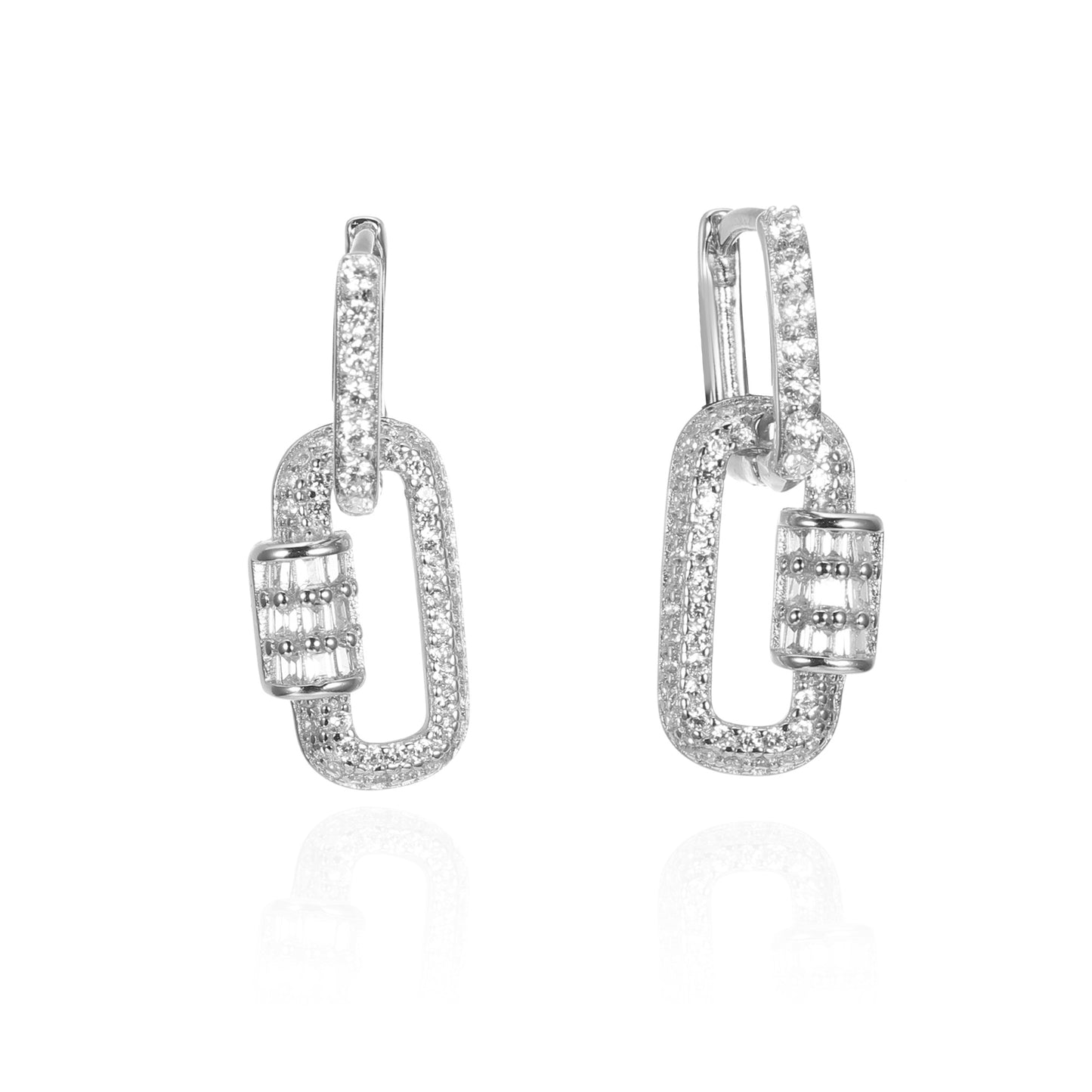 Silver CZ Earring