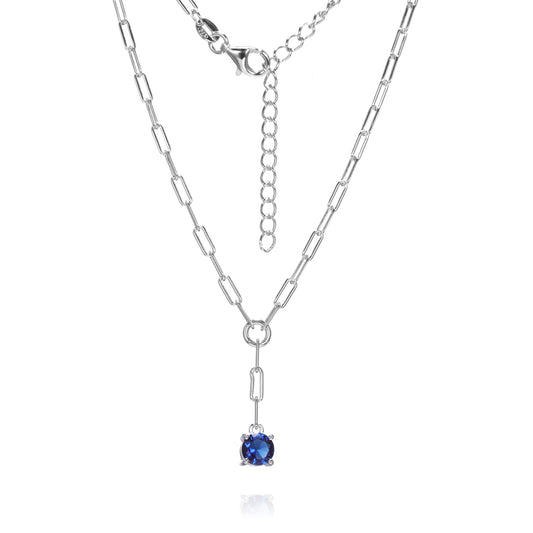 Silver CZ Necklace