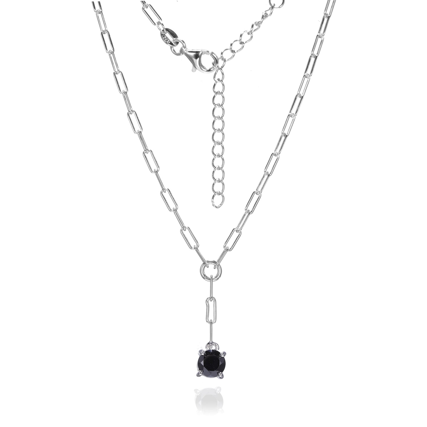 Silver CZ Necklace