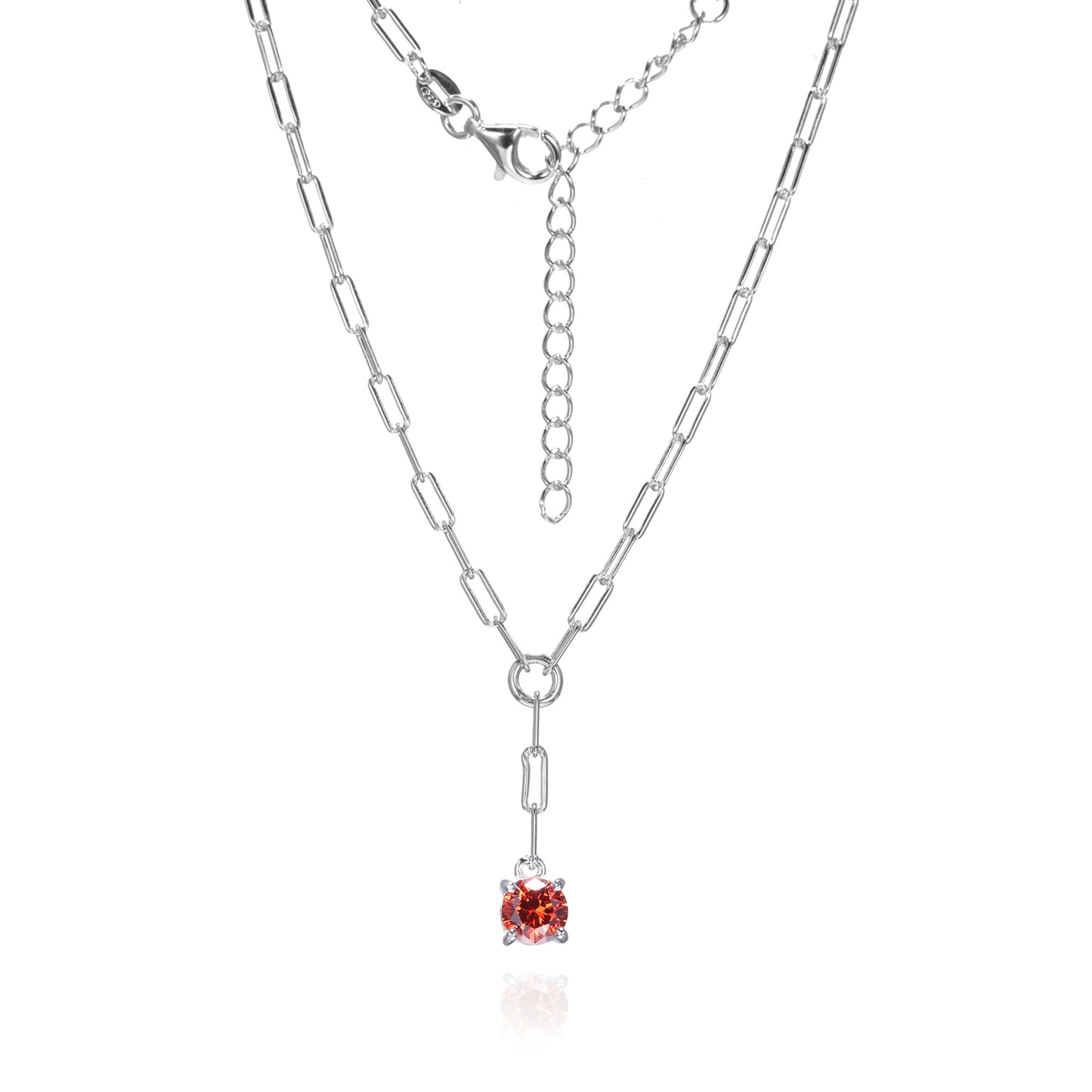 Silver CZ Necklace