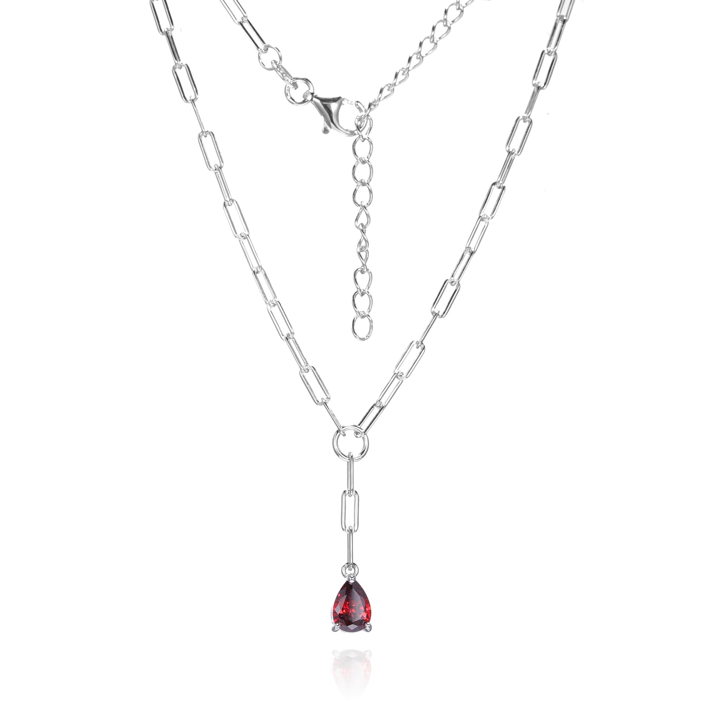 Silver CZ Necklace