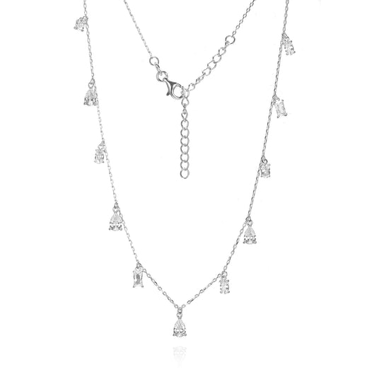 Silver CZ Necklace