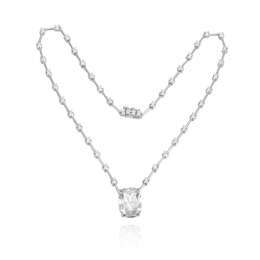 Silver CZ Necklace