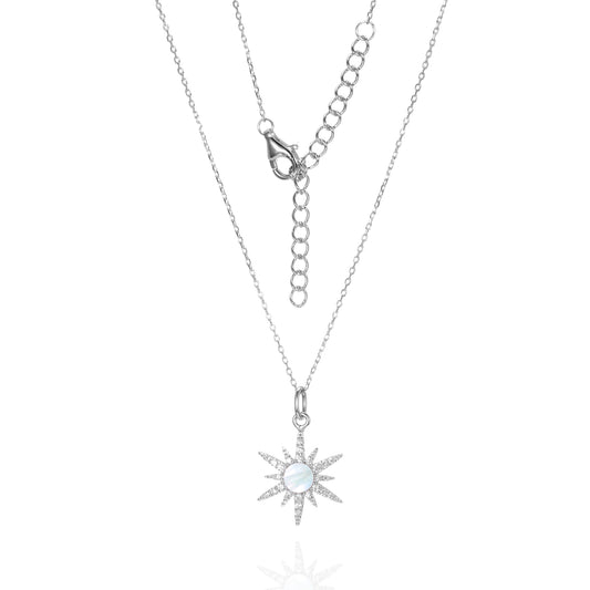 Silver CZ Necklace