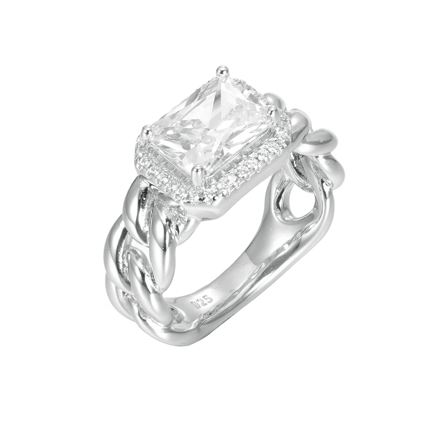 Silver CZ Ring