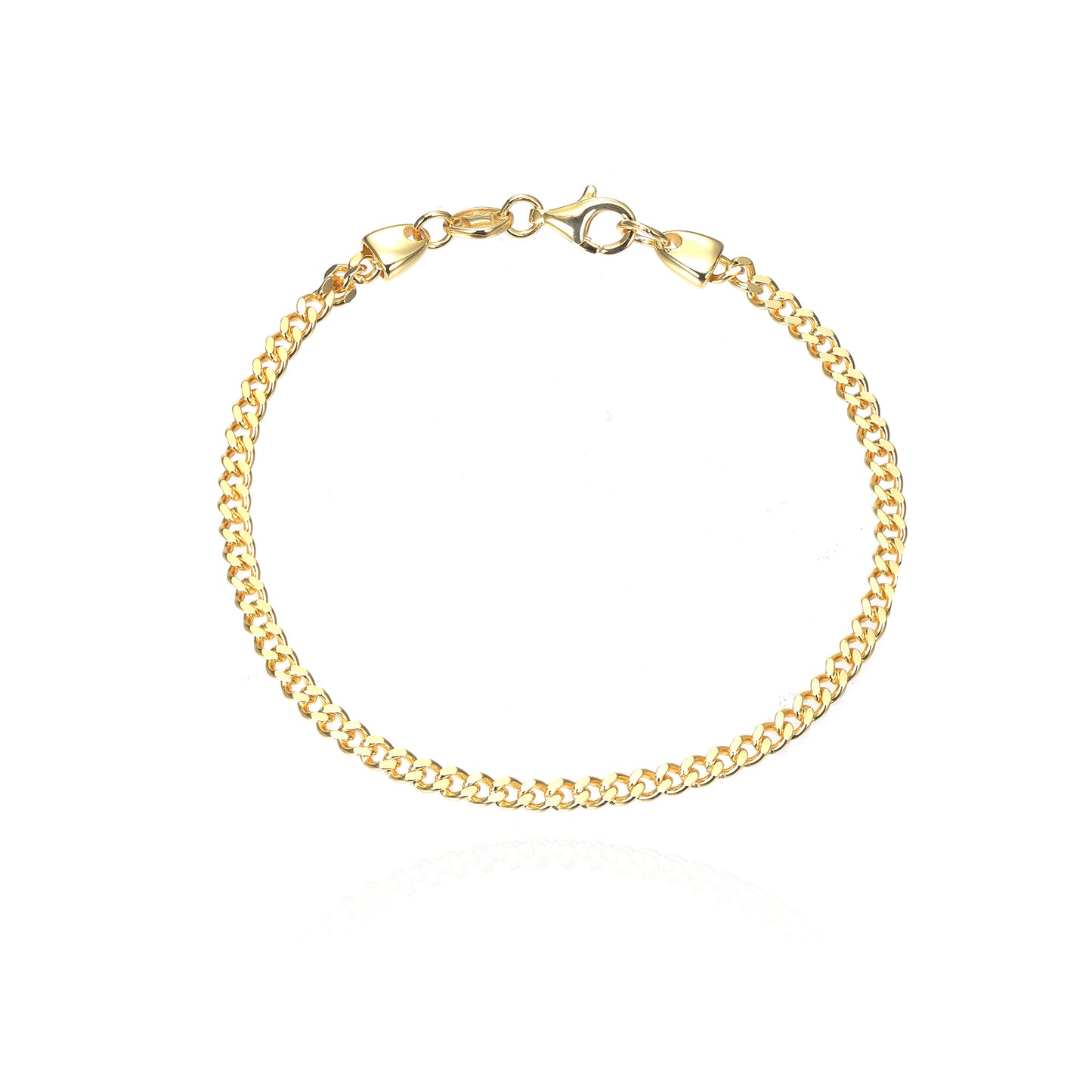 Silver Cuban Link Chain Bracelet