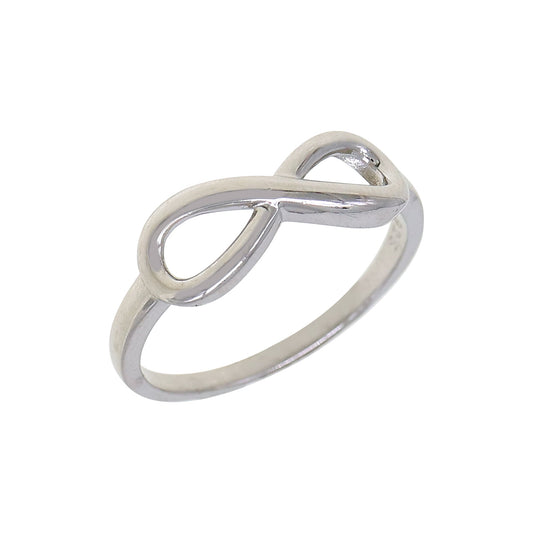 Silver Plain Infinity Ring